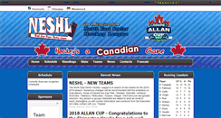 Desktop Screenshot of neshl.ca